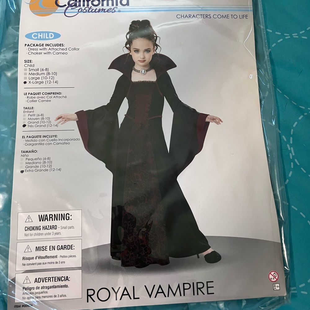 Girls vampire costume